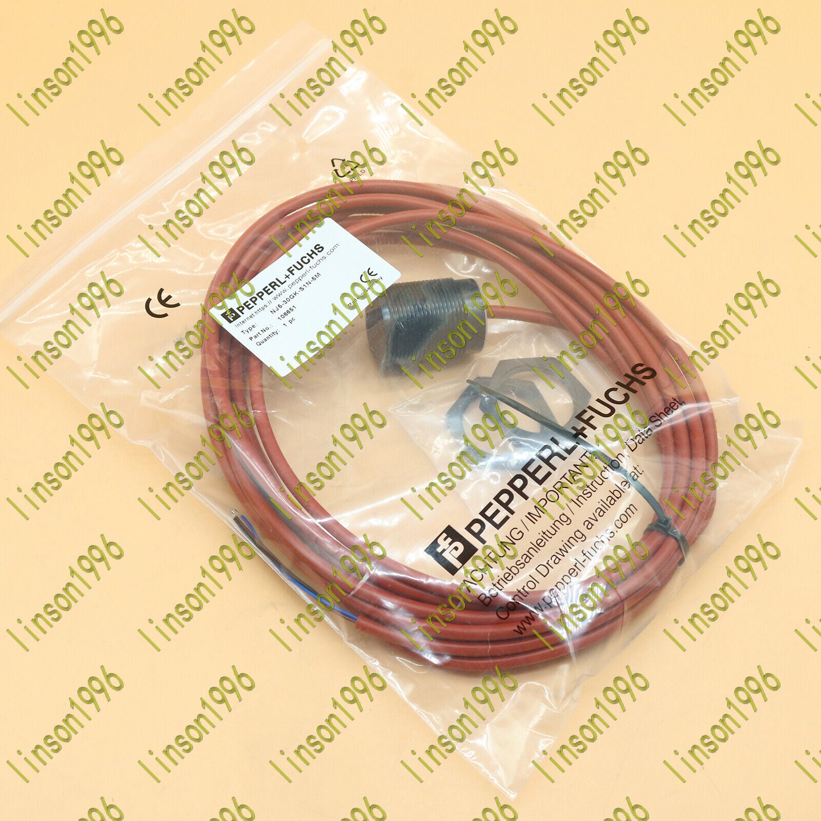 1PC Pepperl+Fuchs NJ5-30GK-S1N-5M Proximity Switch - PEPPERL+FUCHS