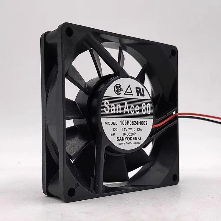 Sanyo 109P0824H602 24V 0.12A 8020 8CM 2-Wire Inverter Cooling Fan