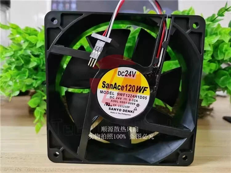 Sanyo 9WF1224H1D05 DC24V 0.32A 3-Pin Mute Cooling Fan