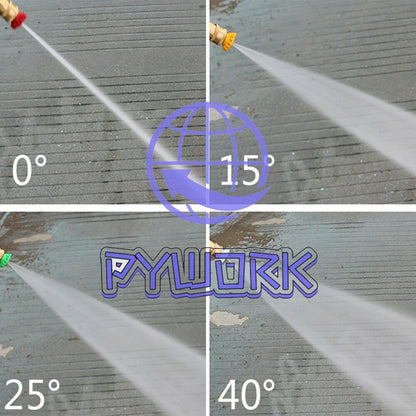 3/8" Inlet 3000 PSI High Pressure Car Wash Washer Spray Gun 5 Spray Nozzle Tip~