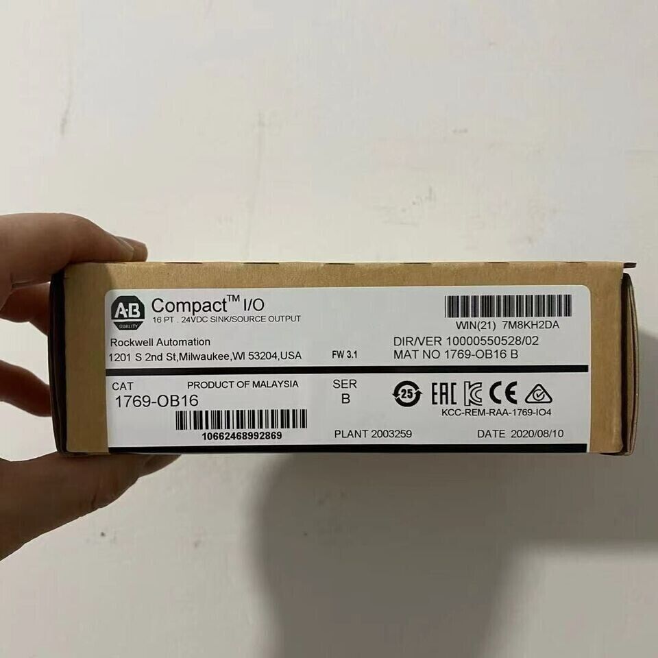 New Factory Sealed AB 1769-OB16 Output Module 16V DC 16 Pt - NEW FACTORY SEALED
