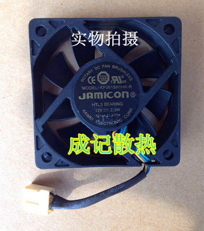 1pcs JAMICON KF0615H1HK-R 6CM 6015 12V 2.3W 4-wire cooling fan