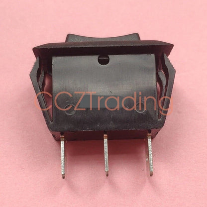 RLEIL RL1-5 16A 250VAC T125/55 3-Pin 3 Positions Black Button Rocker Switch