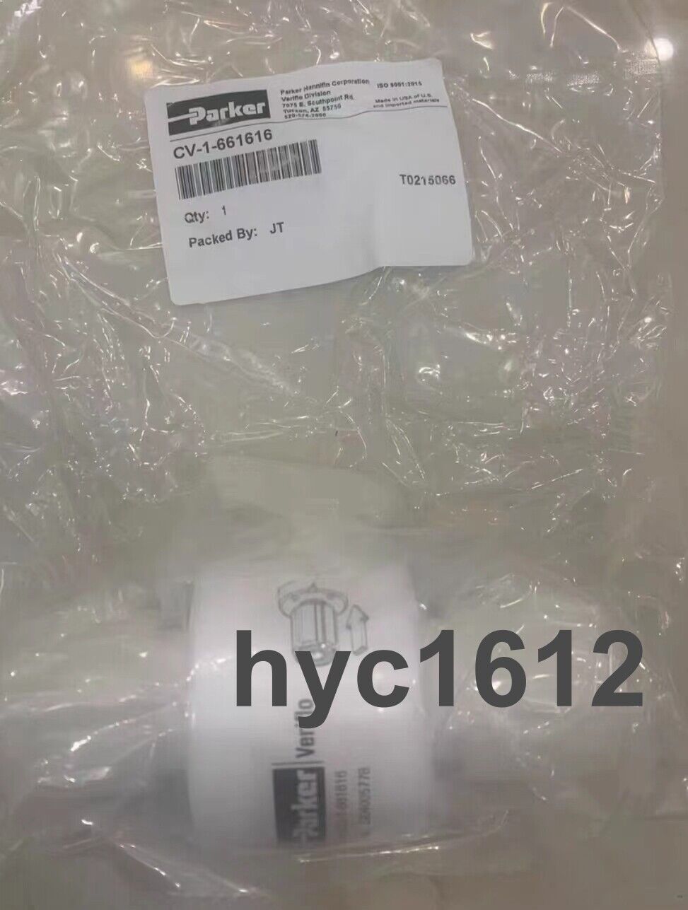 Parker CV-1-661616 One-Way Valve Fast - PARKER