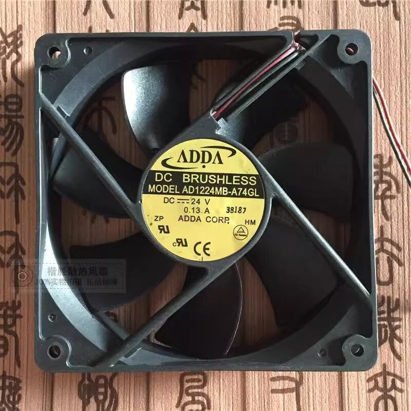 ADDA AD1224MB-A74GL 12025 DC24V 0.13A 12CM 2-Wire Inverter Cooling Fan