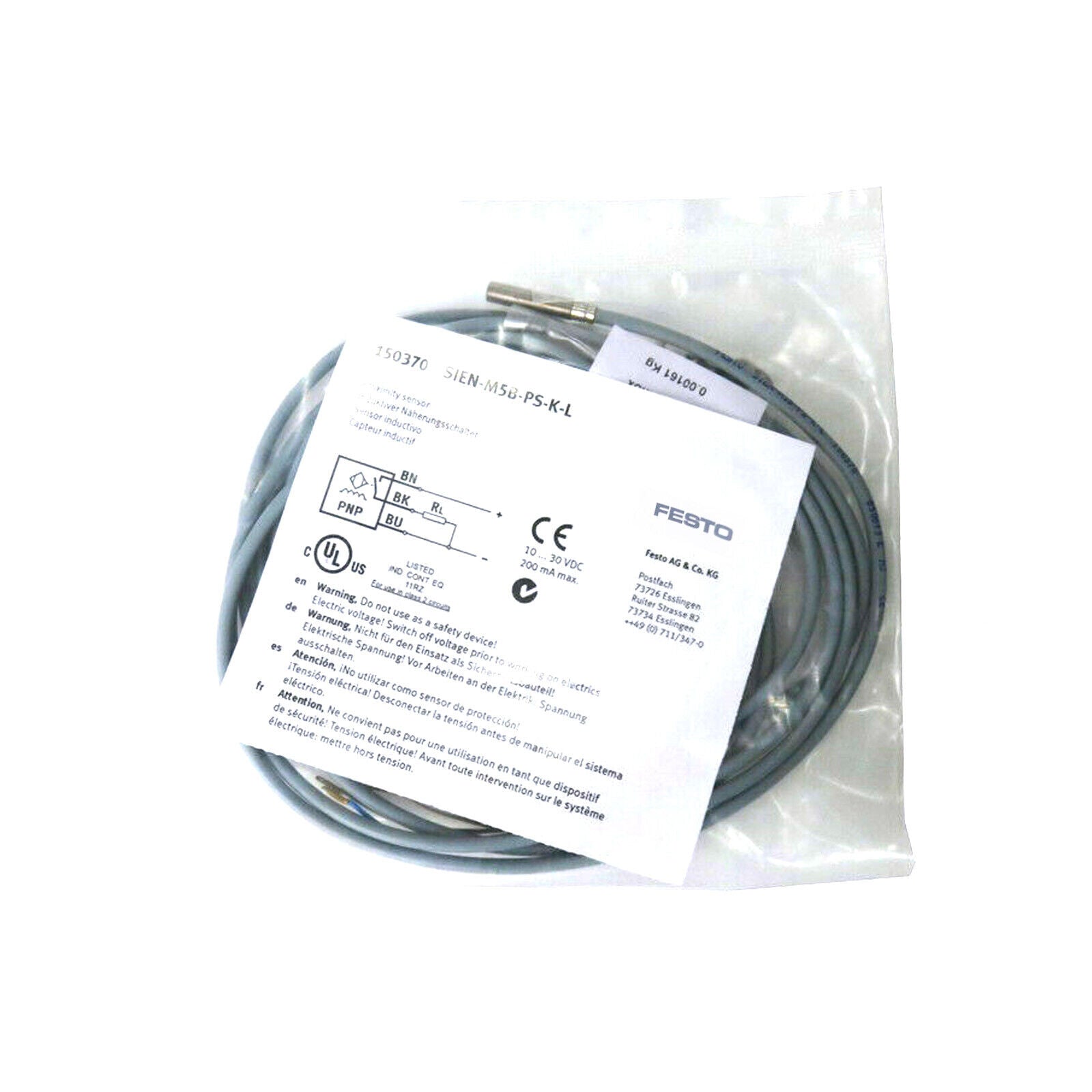 new 1pc FESTO Proximity switch SIEN-M5B-PS-K-L 150370 spot stock - FESTO