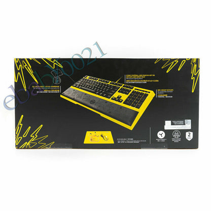 Razer RAZER Pokemon Pikachu wired gaming keyboard 104keys with mechanical keycaps and backlighting - RAZER