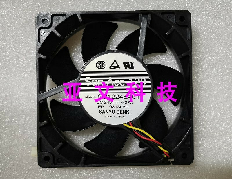 1pcs Sanyo SANACE120L 9G1224E401 24V 0.37A 12CM 3-wire axial flow fan