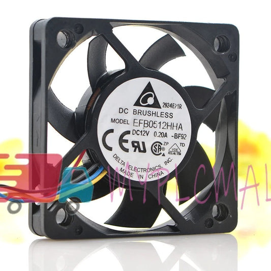 For EFB0512HHA DC12V 0.2A 50*50*10mm 4pin server cooling fan
