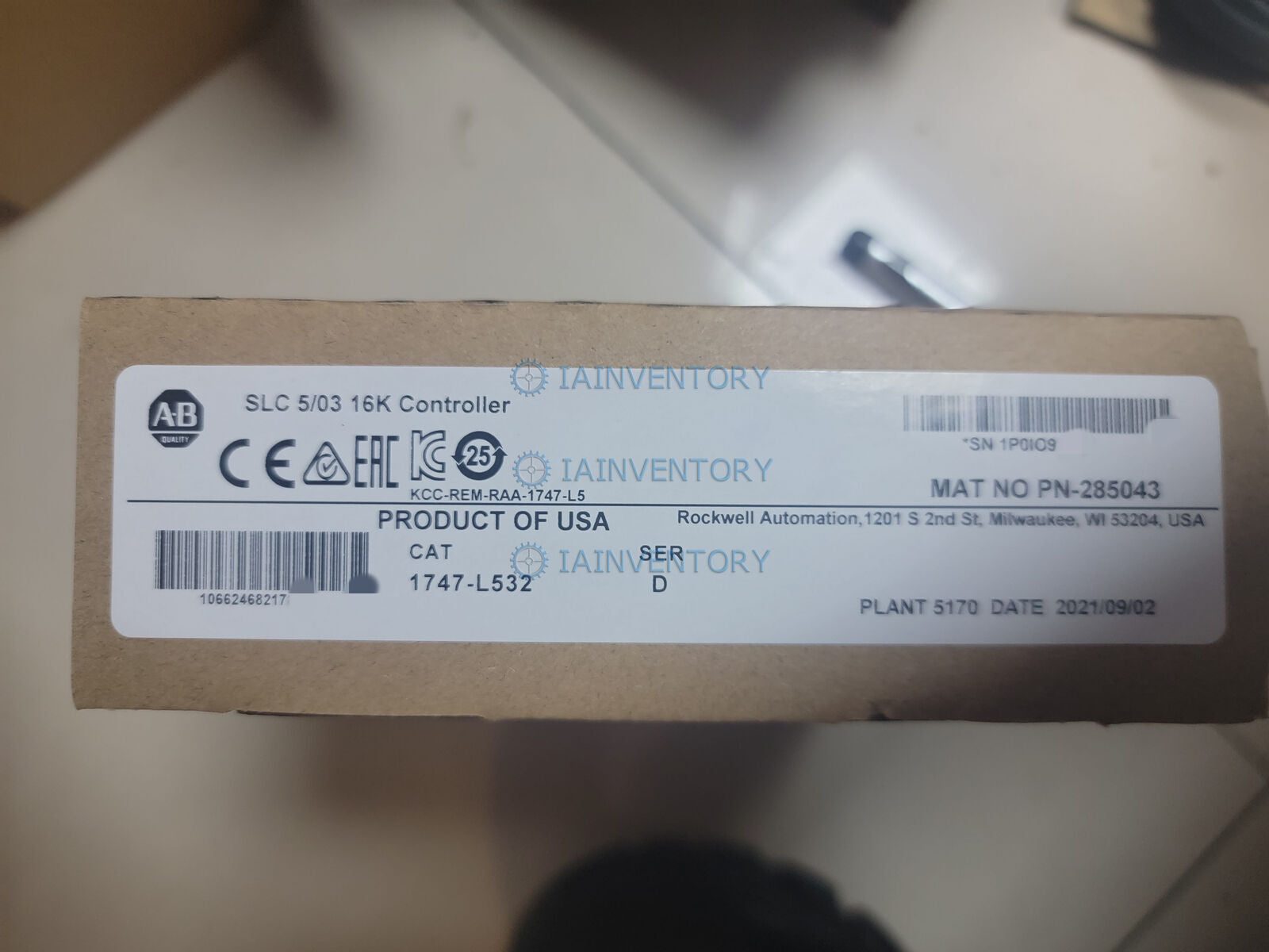 Allen-Bradley SLC500 Processor Unit - ALLEN-BRADLEY
