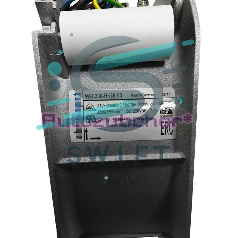 1 Pc. W2E200-HK86-03 Axial Flow Fan 115V 0.58/0.70A 64/80W 2Pin