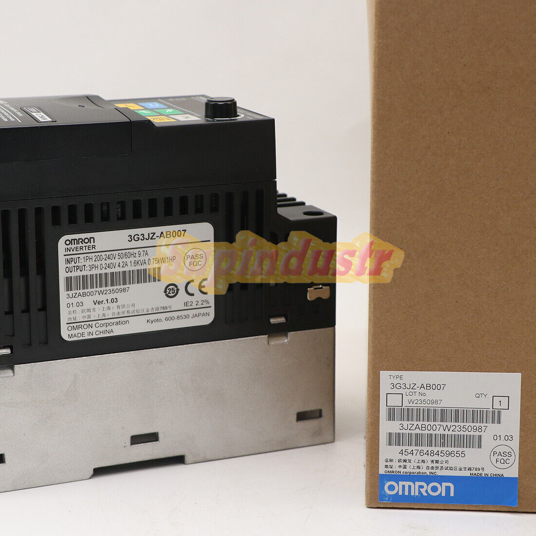 OMRON SYSDRIVE 3G3JZ Inverter Model: 3G3JZAB007 - OMRON
