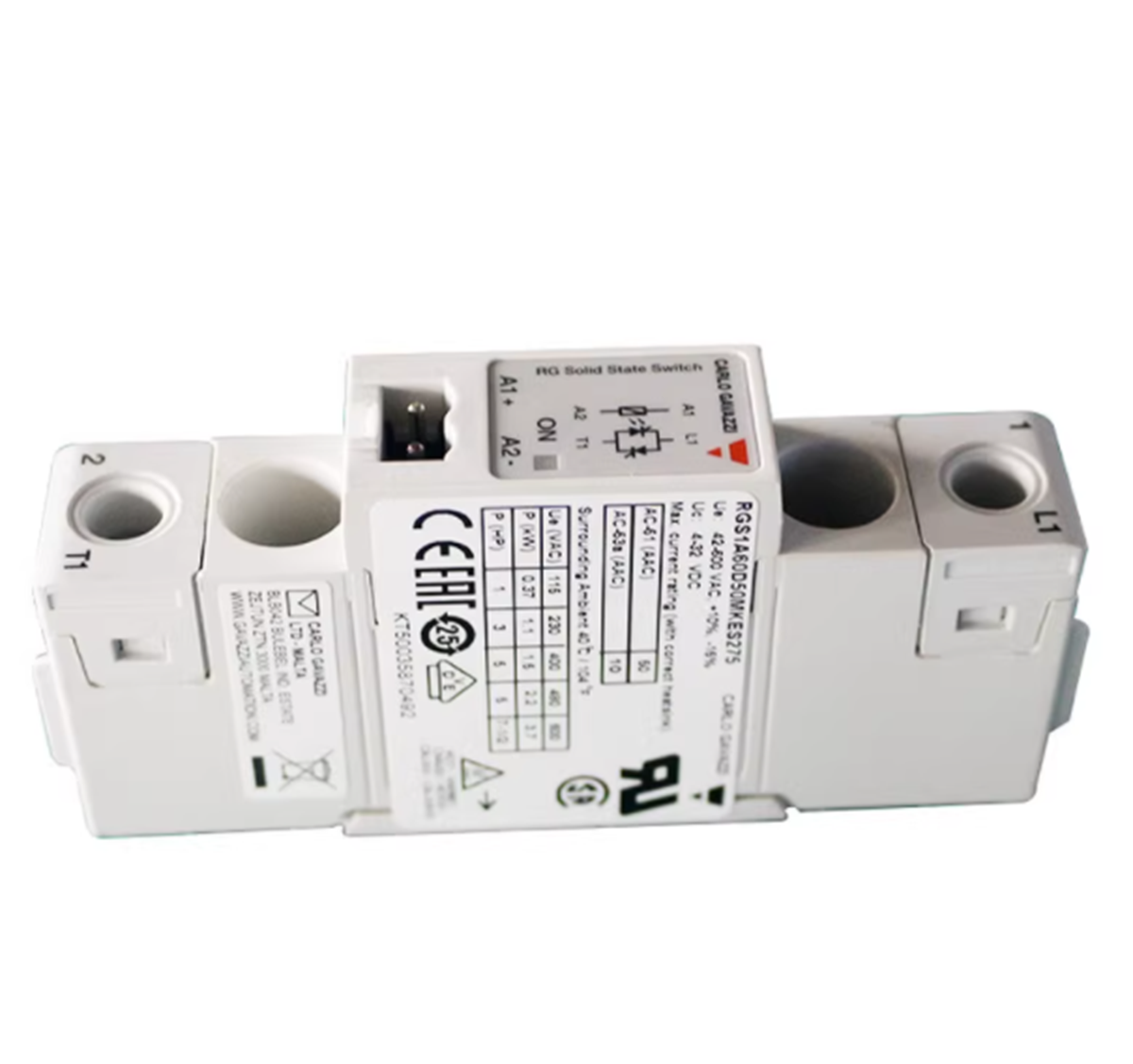 CARLO GAVAZZI RGS1A60D50MKES275 Solid State Relay | High Performance Switching Component - CARLO GAVAZZI