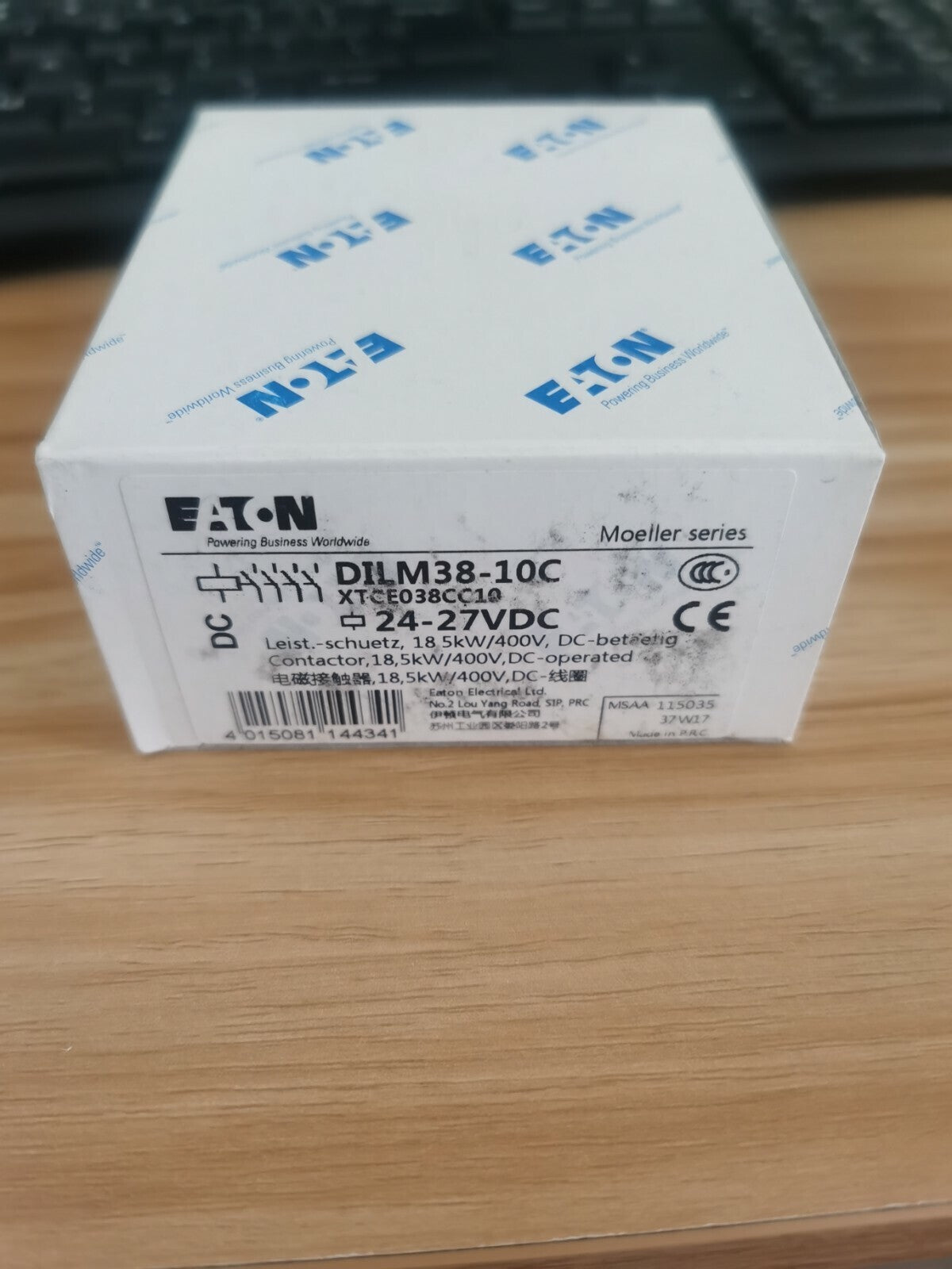 1PCS  Eaton Moeller DILM38-10C RDC24 XTCE038CC10 Contactor 24-27VDC