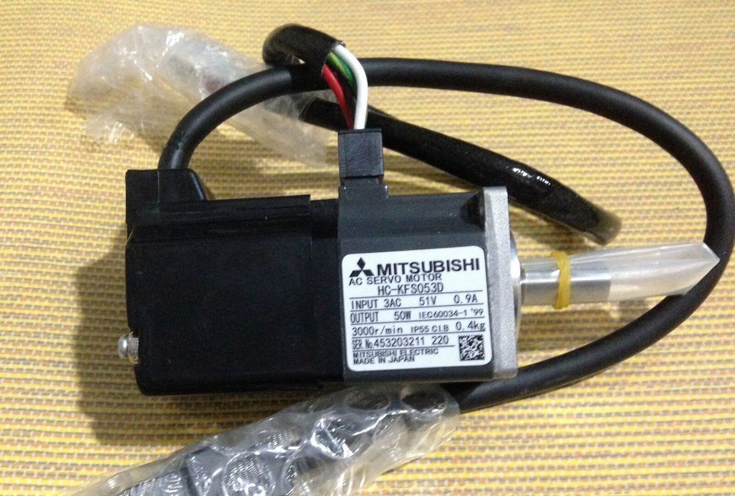 used ONE Mitsubishi servo motor HC-KFS053D – Tested in Good Condition - MITSUBISHI