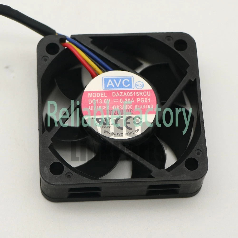 1pcs AVC DAZA0515RCU DC13.6V 0.20A 5cm 50*15mm 5015 waterproof silent fan