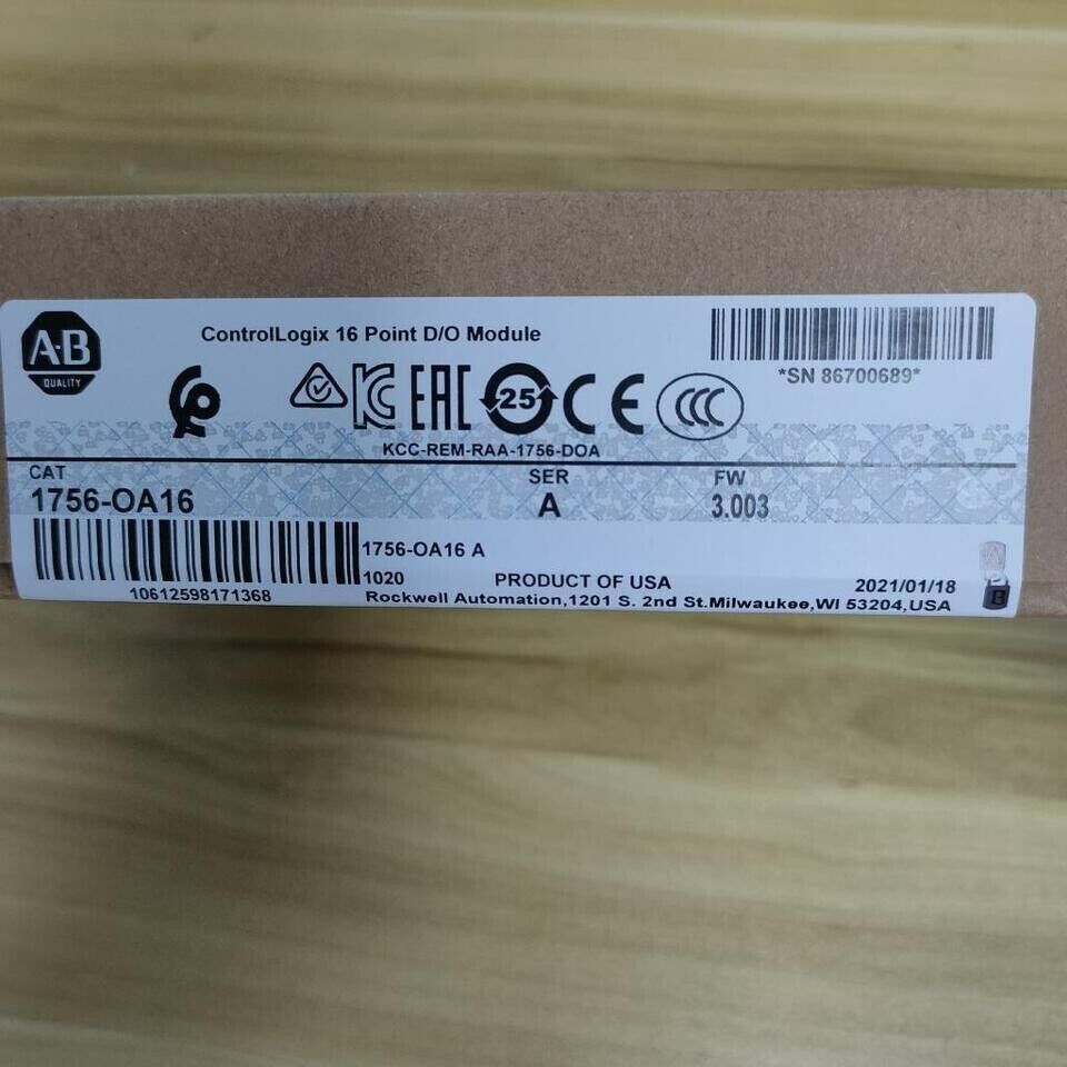 NEW Allen-Bradley AB 1756-OA16 SER A ControlLogix 16 Point Module - ALLEN-BRADLEY