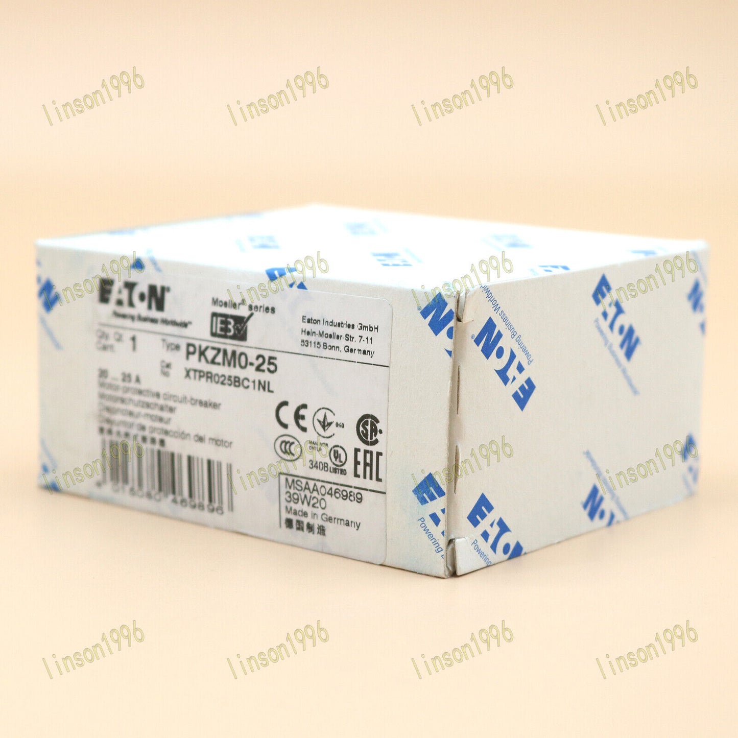 Eaton 25A Magnetic Circuit Breaker PKZM0-25 - EATON