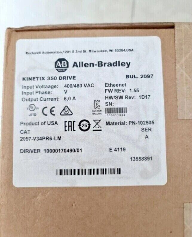 Allen-Bradley 2097-V34PR6-LM Kinetix 350 Servo Drive - ALLEN-BRADLEY