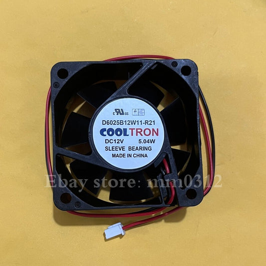 COOLTRON D6025B12W11-R21 DC12V 5.04W 2-wire mute cooling fan