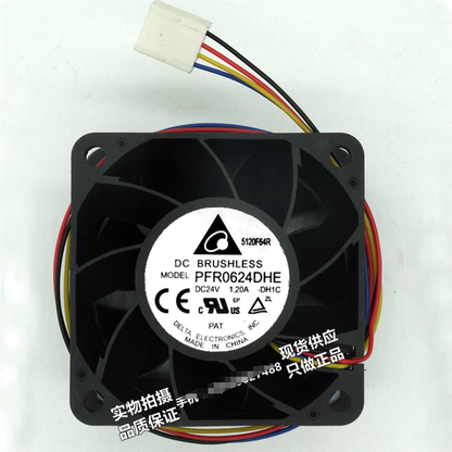 Delta PFR0624DHE 24V 1.20A 6CM 6038 60mm 4-wire violent cooling fan 4pin