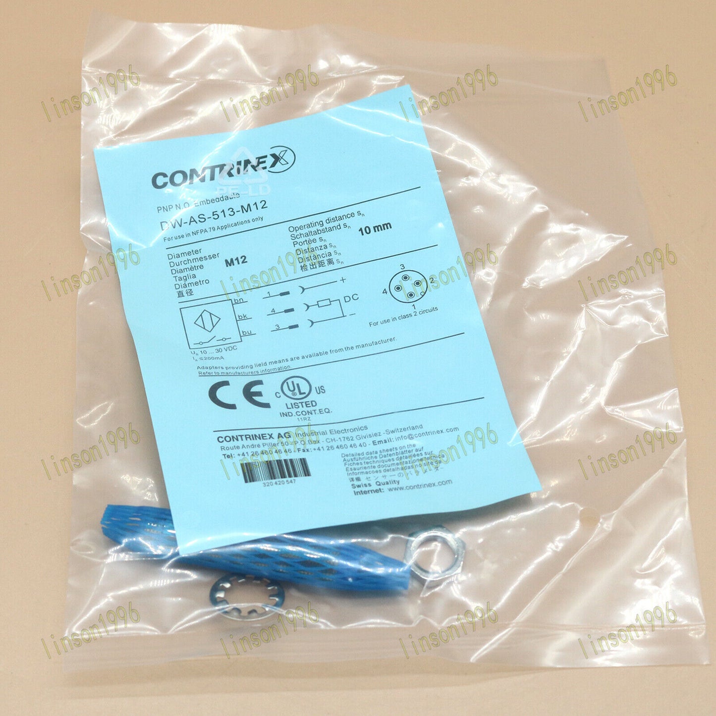 1PC Contrinex Induction Switch Sensor DW-AS-513-M12 Fast - CONTRINEX