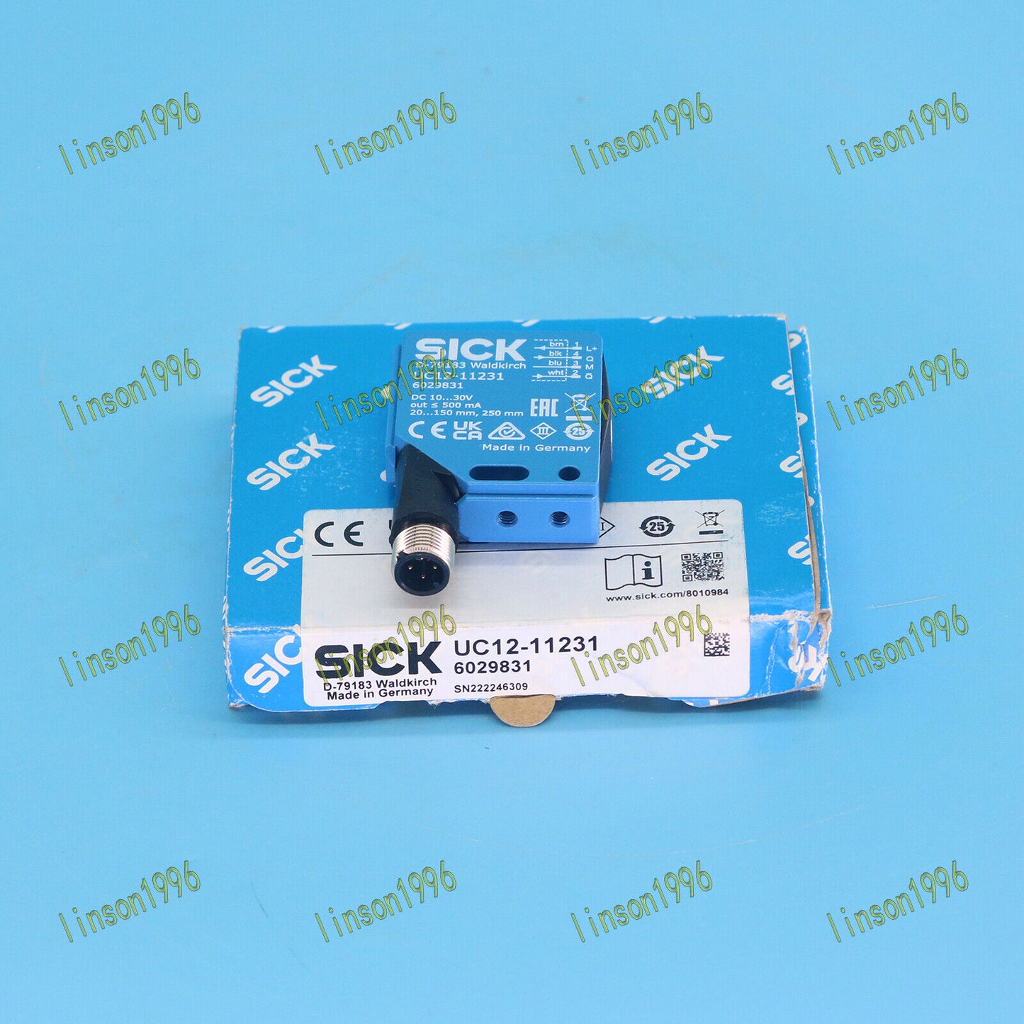new SICK OPTIC ULTRASONIC SENSOR UC12-11231 ONE Year - SICK