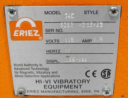 ERIEZ 36C operate mechanism - ERIEZ
