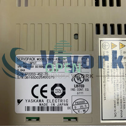 1PCS Yaskawa SGDS-A3B12A 1AMP 3PHASE 115VAC 30W