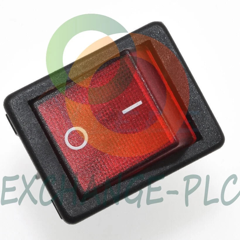1pcs Taiwan Pronic Rocker Switch R22 4pin Red with Lamp 16A 250V-T120 #ex