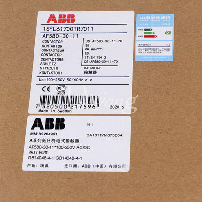 new 1PCS ABB contactor AF580-30-11 1SFL617001R7011 100-250V - ABB