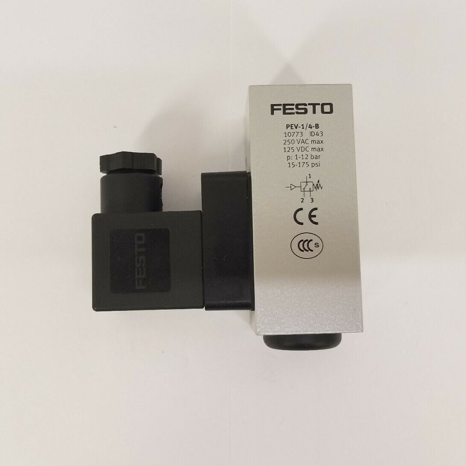 FESTO PEV-1/4-B 10773 PLC Pressure Switch 24VDC FESTO