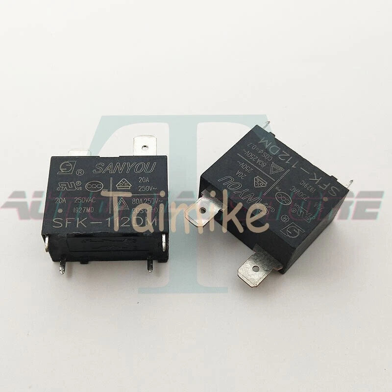 10Pcs SANYOU SFK-112DM 12VDC Power Relay 4Pins 20A 250VAC~