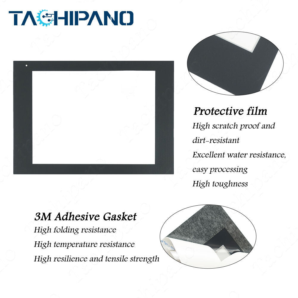 new Touch Screen Panel for 2711R-T10T PanelView 800 with Protective Film Overlay - PANELVIEW