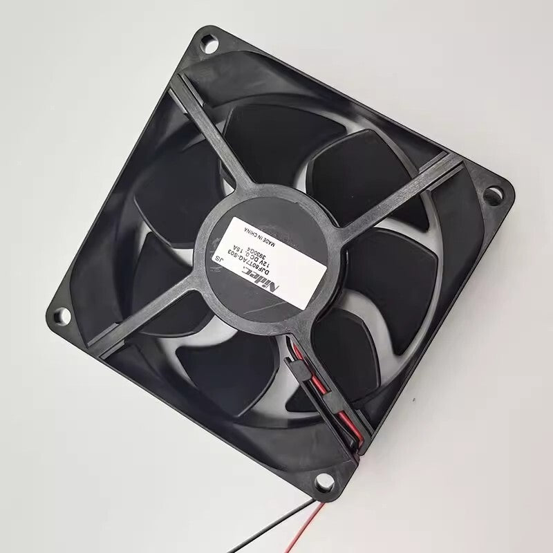 NIDEC DJF80T7AQ-S03 8025 DC12V 0.15A 8CM 2-Wire Silent Cooling Fan