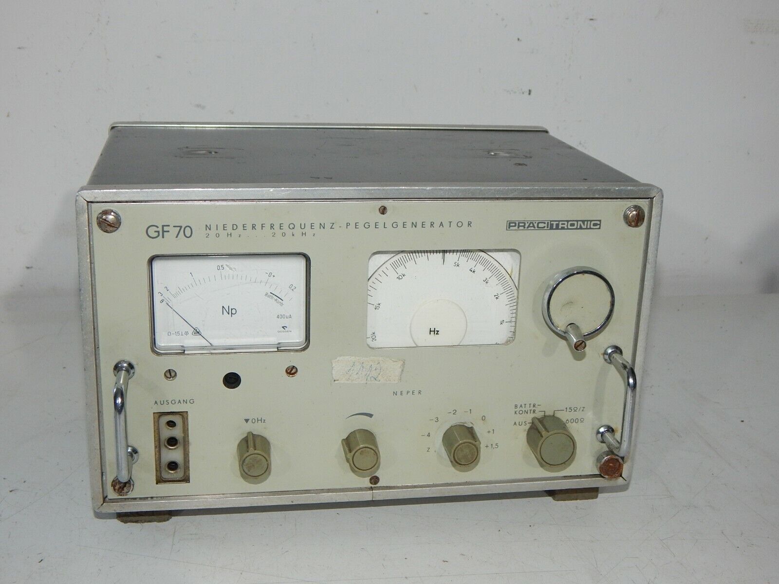 PRÄCITRONIC Measuring Device GF 70 Low-Frequency Level Generator 20Hz-20kHz - PRÄCITRONIC