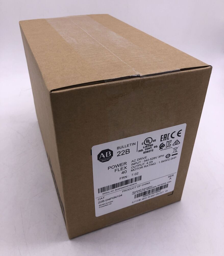 Sealed AB 22B-D4P0N104 Allen Bradley PowerFlex AC Drive - ALLEN BRADLEY