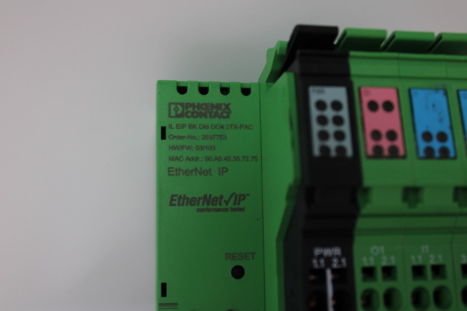 used Phoenix Contact IL EIP BK DI8 DO4 2TX-PAC Ethernet/IP Bus Coupler 2897758 - PHOENIX CONTACT