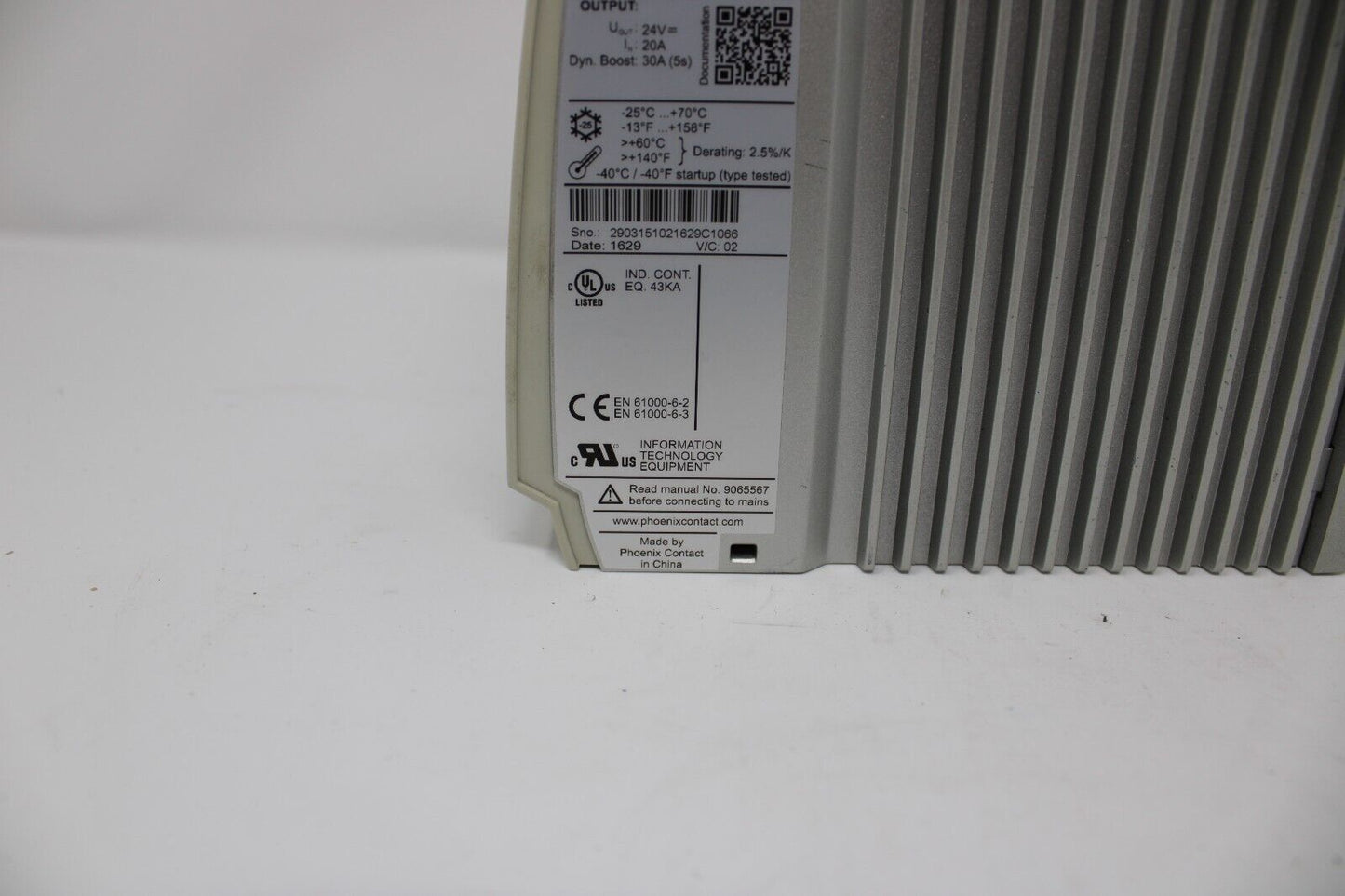 used Phoenix Contact TRIO-PS-2G/1AC/24DC/20 Power Supply - PHOENIX CONTACT