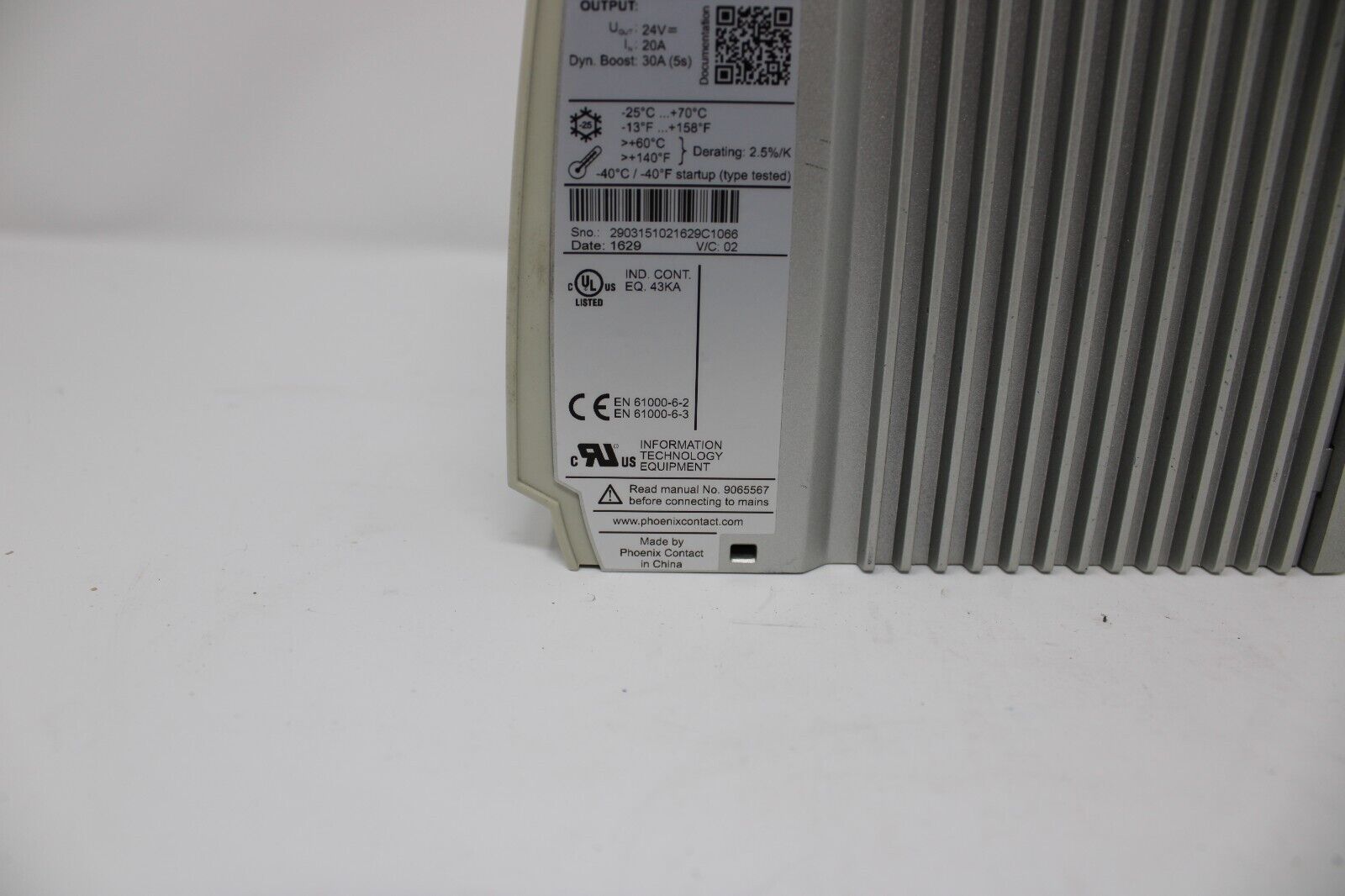 used Phoenix Contact TRIO-PS-2G/1AC/24DC/20 Power Supply - PHOENIX CONTACT
