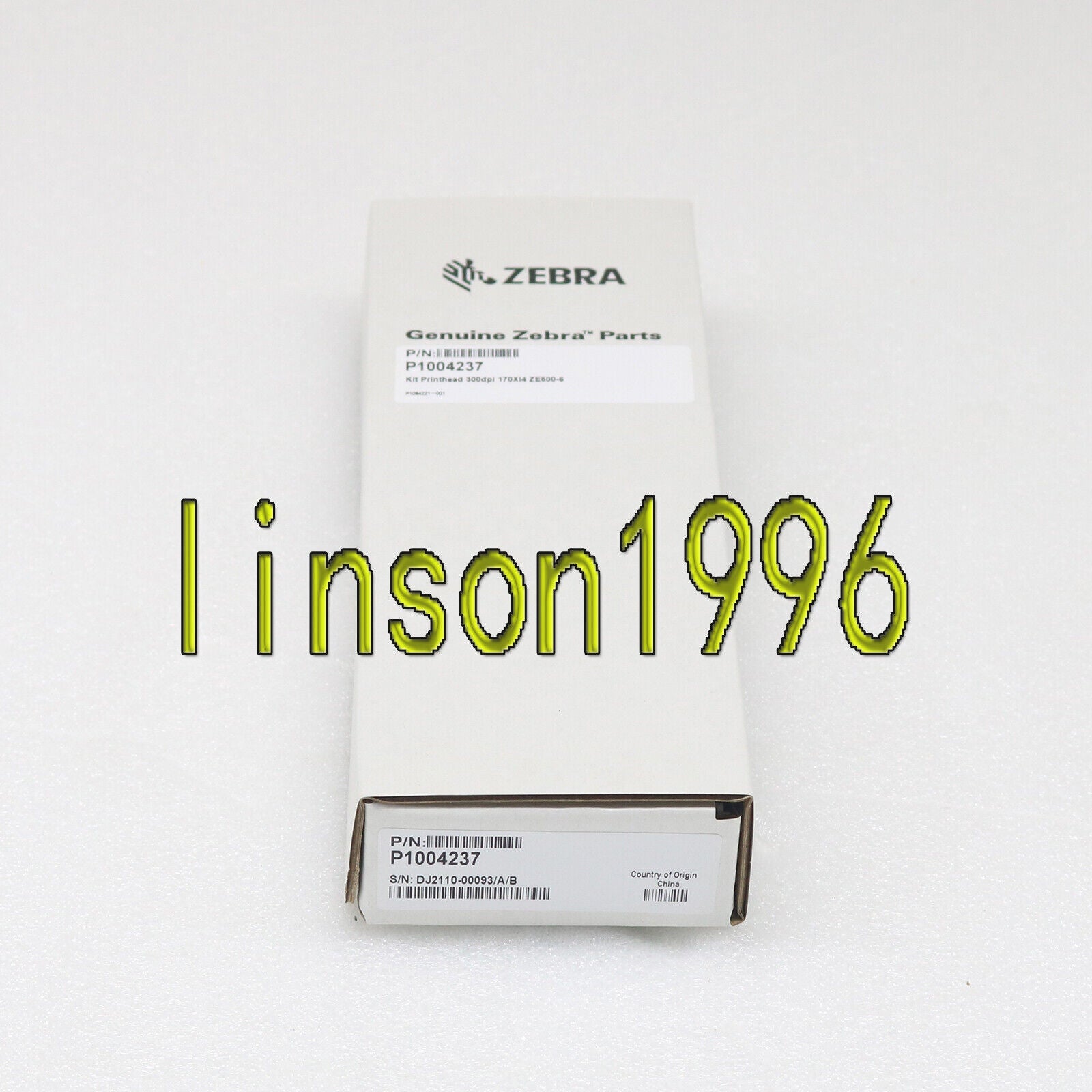 New Zebra P1004237 Print Head 300 DPI 1 Year - ZEBRA