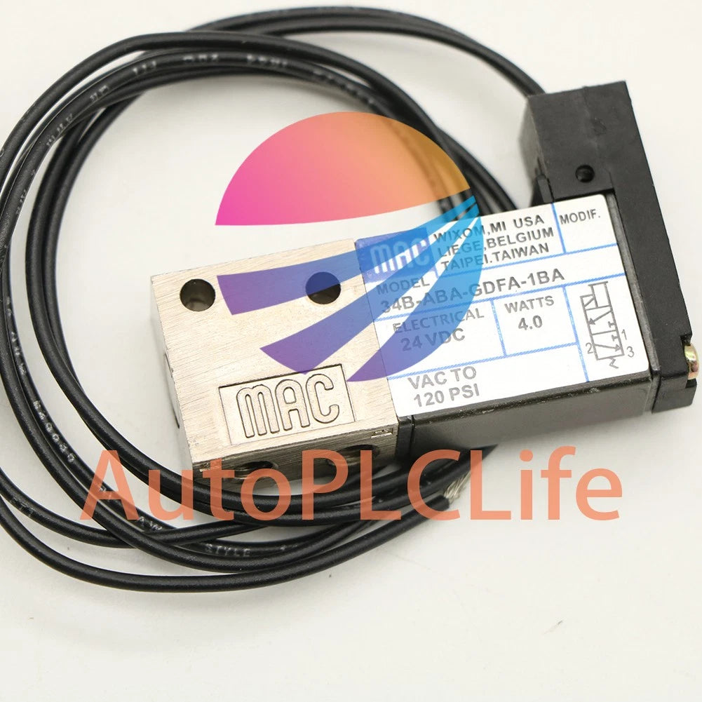 1pcs MAC 34B-ABA-GDFA-1BA 24VDC Solenoid Valve