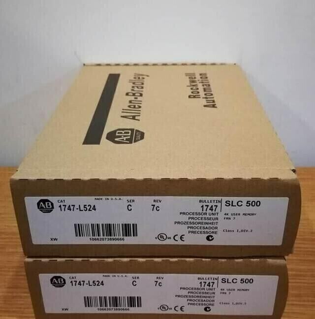 NEW FACTORY SEALED AB 1747-L524 SLC 500 CPU PROCESSOR UNIT MODULE 1747L524 - NEW FACTORY SEALED AB