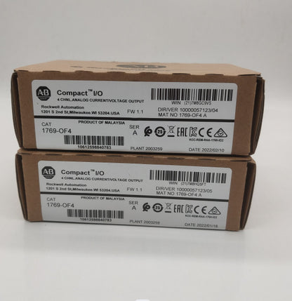 Allen-Bradley CompactLogix 4 Pt C/V Module 1769-OF4 New Factory Sealed - ALLEN-BRADLEY