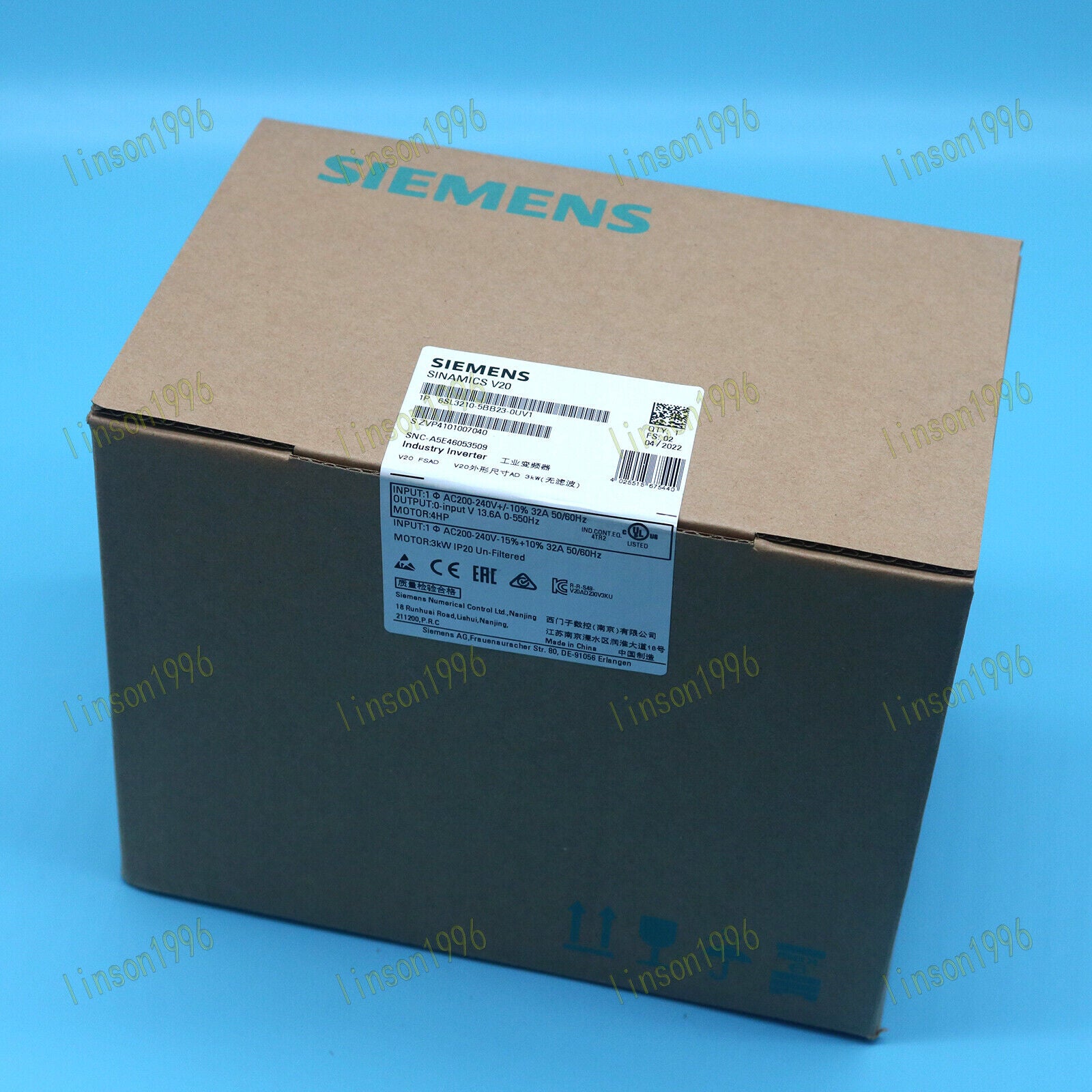 new 1PC  6SL3210-5BB23-0UV1 Siemens Frequency Converter Fast