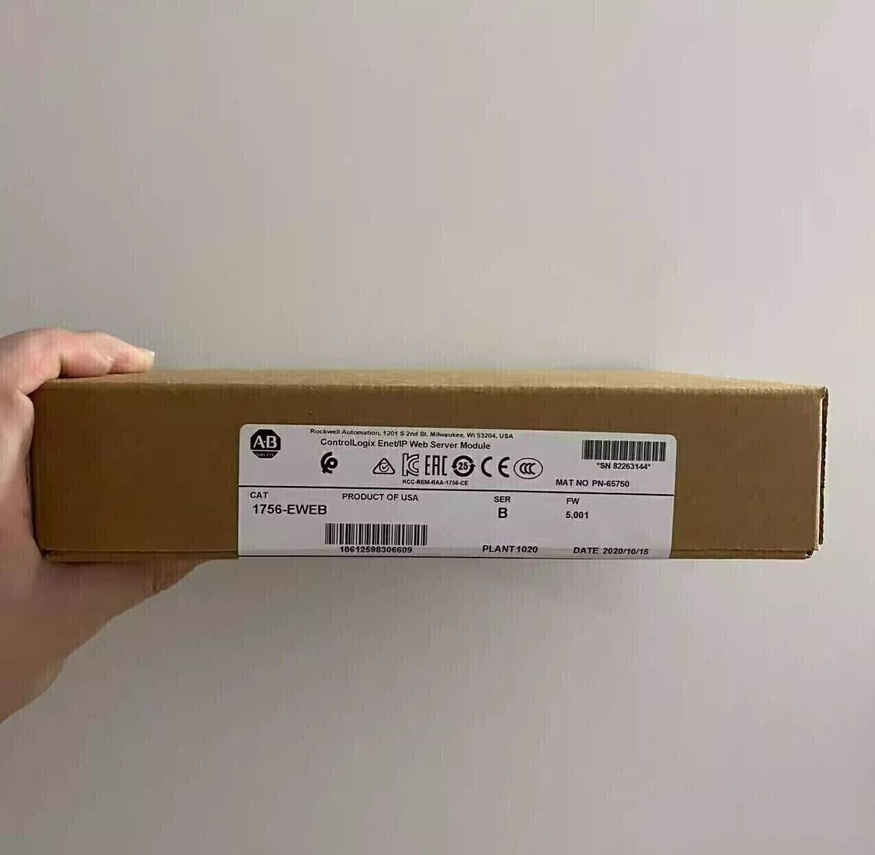 New Factory Sealed AB 1756-EWEB SER B ControlLogix ENet/IP Web Server Module - CONTROLLOGIX
