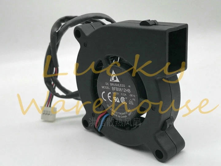 Delta BFB0612HB 6015 DC12V 0.22A 6CM 3-wire turbo fan blower