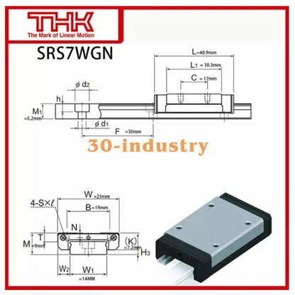 1 Pcs New SRS7WGN Linear Guide Slider for Precision Applications - KOEED