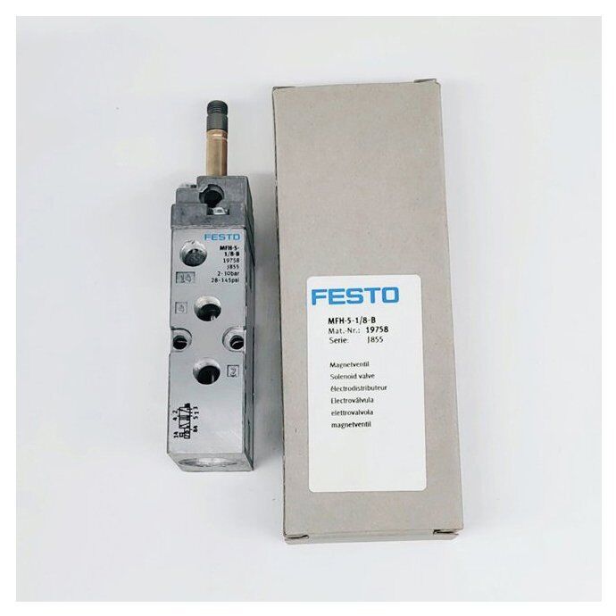 New 1pc Festo Solenoid Valve MFH-5-1/8-B 19758 Spot Stock - FESTO