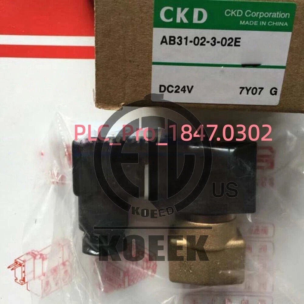 AB31-02-3-02E-DC24V 1PCS CKD AB31-02-3-02E-DC24V Solenoid Valve Fast ship